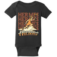 Hermes The Swiftfooted Greek God Of Commerce & Messages Baby Bodysuit