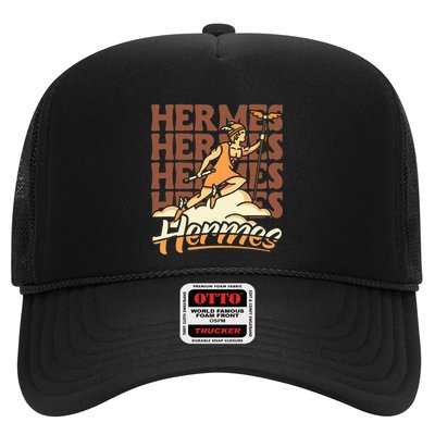 Hermes The Swiftfooted Greek God Of Commerce & Messages Trucker Hat