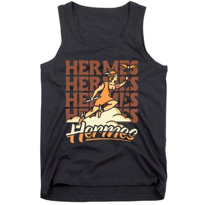 Hermes The Swiftfooted Greek God Of Commerce & Messages Tank Top