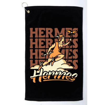 Hermes The Swiftfooted Greek God Of Commerce & Messages Golf Towel