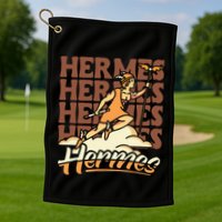 Hermes The Swiftfooted Greek God Of Commerce & Messages Golf Towel