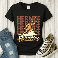 Hermes The Swiftfooted Greek God Of Commerce & Messages Womens T-Shirt