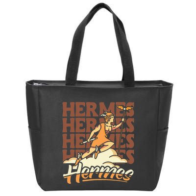 Hermes The Swiftfooted Greek God Of Commerce & Messages Zip Tote Bag