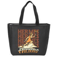 Hermes The Swiftfooted Greek God Of Commerce & Messages Zip Tote Bag
