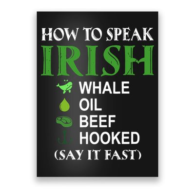 How To Speak Irish Poster
