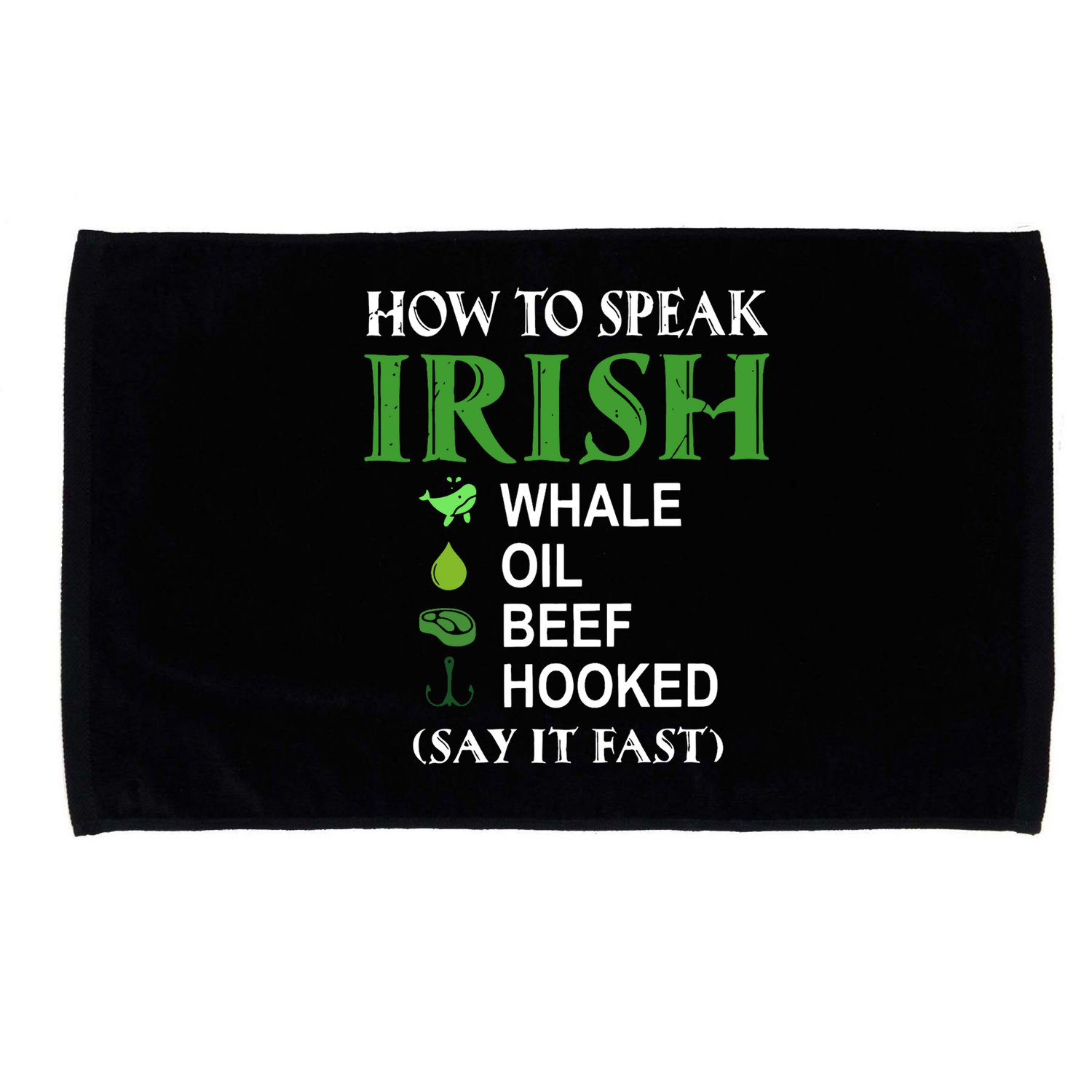 How To Speak Irish Microfiber Hand Towel