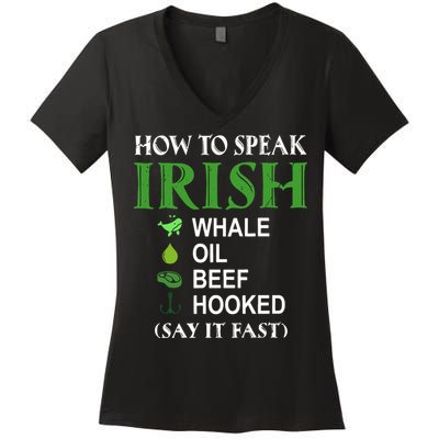 How To Speak Irish Women's V-Neck T-Shirt