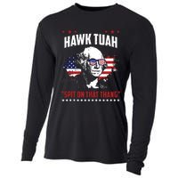 Hawk Tush Spit On That Thing Funny Cooling Performance Long Sleeve Crew