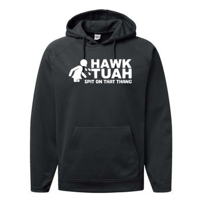 Hawk Tuah Spit On That Thang Funny Interview Performance Fleece Hoodie