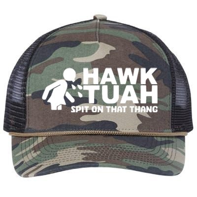 Hawk Tuah Spit On That Thang Funny Interview Retro Rope Trucker Hat Cap