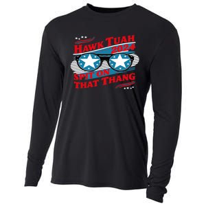 Hawk Tush Spit On That Thang Viral Election Parody Cooling Performance Long Sleeve Crew