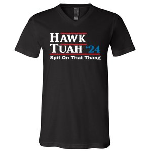 Hawk Tush Spit On That Thing Presidential Candidate Parody V-Neck T-Shirt