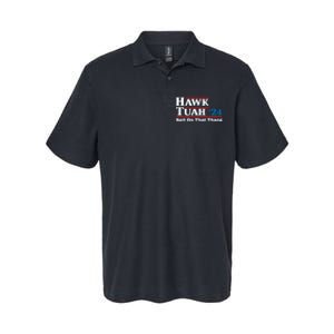 Hawk Tush Spit On That Thing Presidential Candidate Parody Softstyle Adult Sport Polo