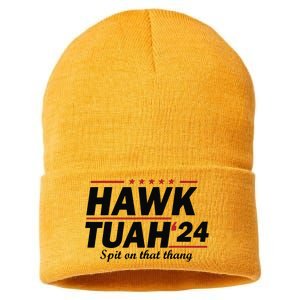 Hawk Tush Spit On That Thing Presidential Candidate Parody Sustainable Knit Beanie