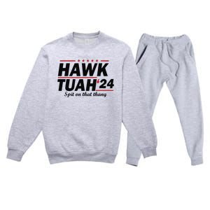 Hawk Tush Spit On That Thing Presidential Candidate Parody Premium Crewneck Sweatsuit Set