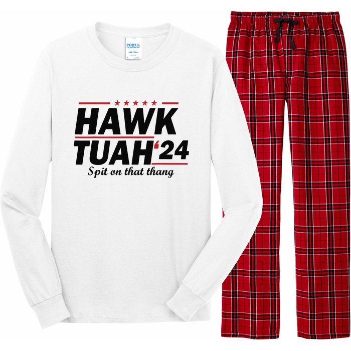 Hawk Tush Spit On That Thing Presidential Candidate Parody Long Sleeve Pajama Set