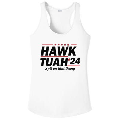 Hawk Tush Spit On That Thing Presidential Candidate Parody Ladies PosiCharge Competitor Racerback Tank