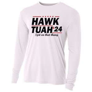 Hawk Tush Spit On That Thing Presidential Candidate Parody Cooling Performance Long Sleeve Crew