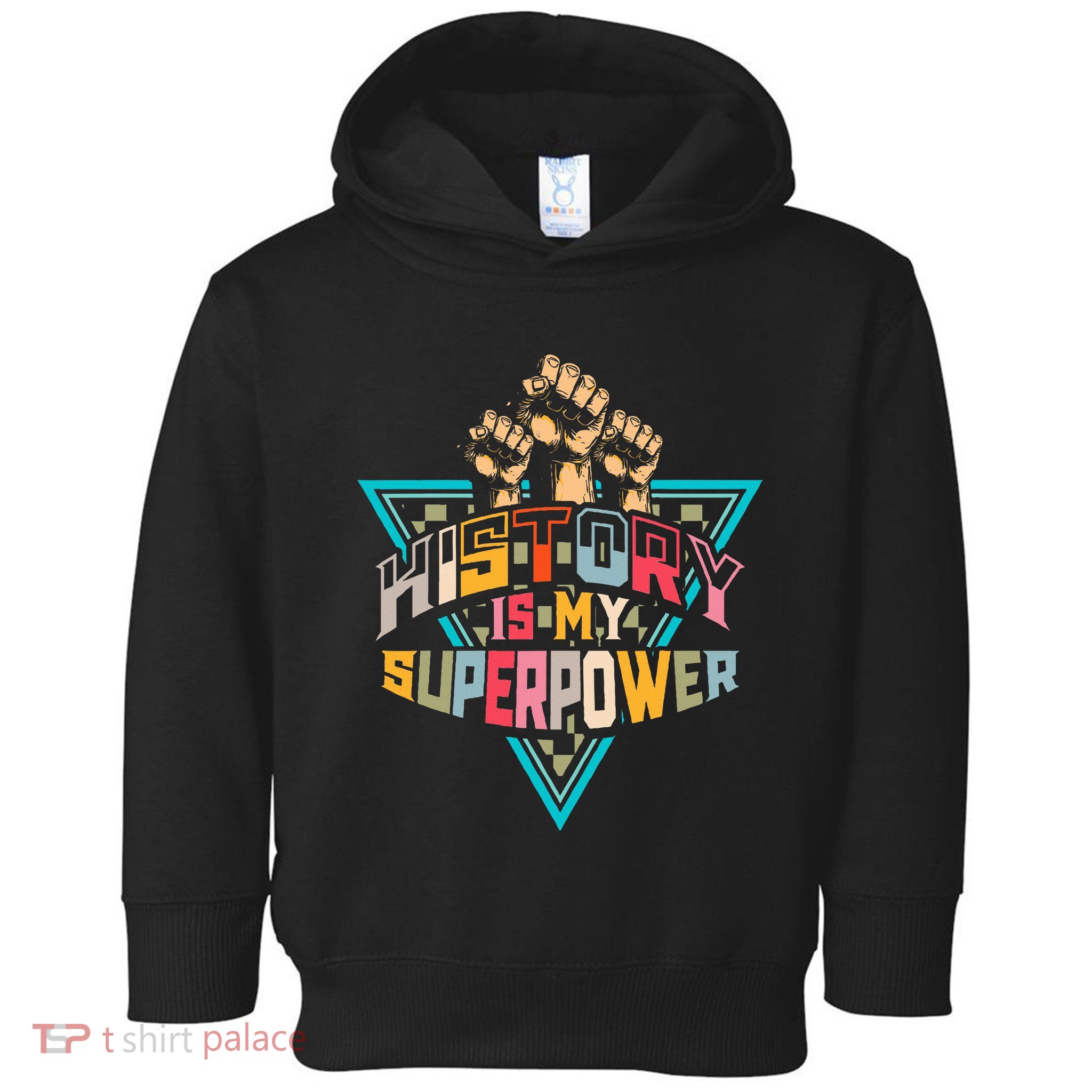 History Teacher Superpower Funny Historian Social Studies Toddler Hoodie
