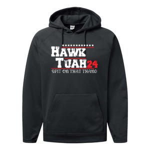 Hawk Tush Spit On That Thing Presidential Candidate Parody Performance Fleece Hoodie