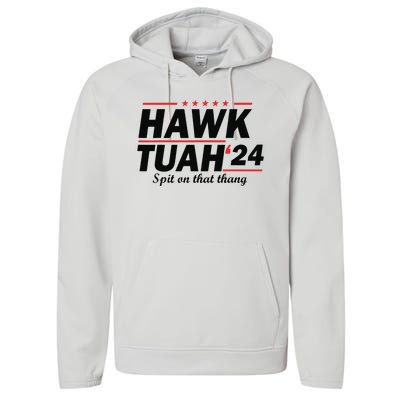 Hawk Tush Spit On That Thing Presidential Candidate Parody Performance Fleece Hoodie