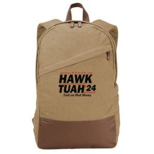 Hawk Tush Spit On That Thing Presidential Candidate Parody Cotton Canvas Backpack