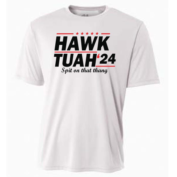 Hawk Tush Spit On That Thing Presidential Candidate Parody Cooling Performance Crew T-Shirt