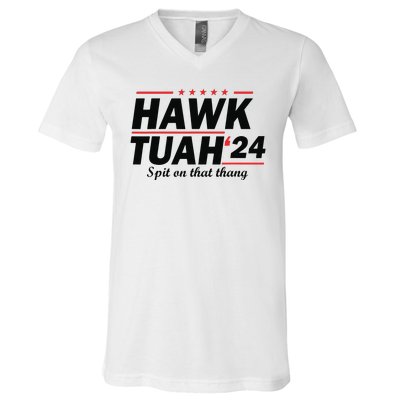 Hawk Tush Spit On That Thing Presidential Candidate Parody V-Neck T-Shirt