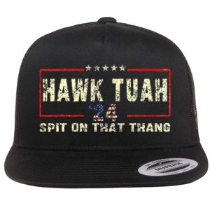 Hawk Tush Spit On That Thing Presidential Candidate Parody Flat Bill Trucker Hat