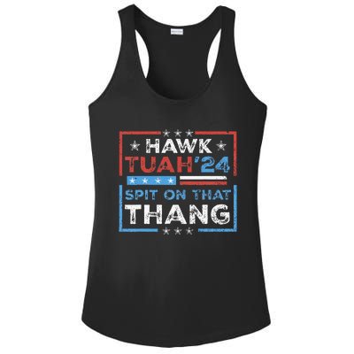 Hawk Tush Spit On That Thing Presidential Candidate Parody Ladies PosiCharge Competitor Racerback Tank