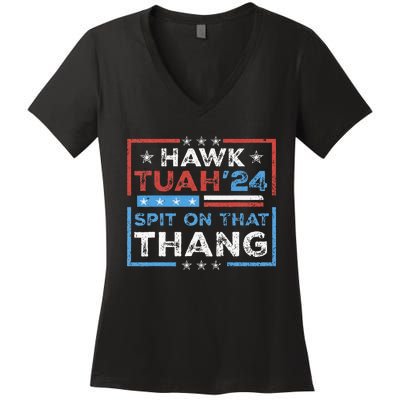 Hawk Tush Spit On That Thing Presidential Candidate Parody Women's V-Neck T-Shirt