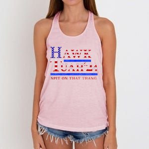 Hawk Tush Spit On That Thing Presidential Candidate Women's Knotted Racerback Tank