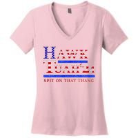 Hawk Tush Spit On That Thing Presidential Candidate Women's V-Neck T-Shirt