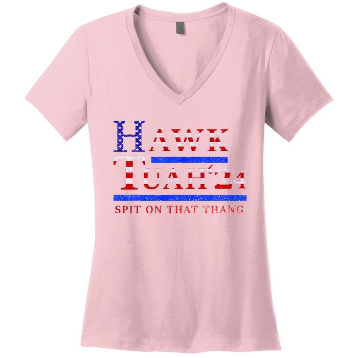 Hawk Tush Spit On That Thing Presidential Candidate Women's V-Neck T-Shirt