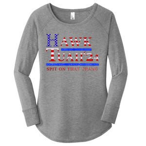 Hawk Tush Spit On That Thing Presidential Candidate Women's Perfect Tri Tunic Long Sleeve Shirt