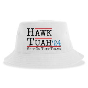 Hawk Tuah Spit On That Thing Presidential Candidate Parody Sustainable Bucket Hat