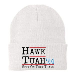 Hawk Tuah Spit On That Thing Presidential Candidate Parody Knit Cap Winter Beanie