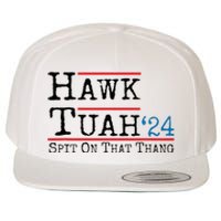 Hawk Tuah Spit On That Thing Presidential Candidate Parody Wool Snapback Cap