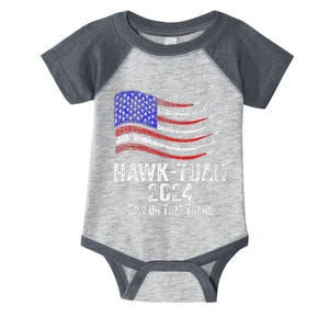 Hawk Tuah Spit On That Thing Presidential Candidate Parody Infant Baby Jersey Bodysuit