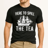 Here To Spill The Tea 4th of July US Patriotic Pride Cooling Performance Crew T-Shirt