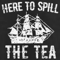 Here To Spill The Tea 4th of July US Patriotic Pride Golf Towel