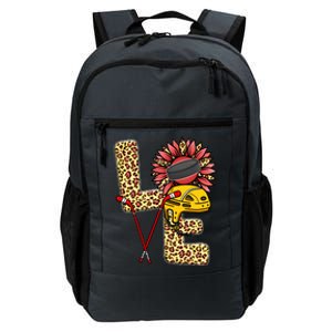 Hockey T Shirts Love Leopard Sunflower Graphic Plus Size Daily Commute Backpack