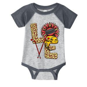 Hockey T Shirts Love Leopard Sunflower Graphic Plus Size Infant Baby Jersey Bodysuit