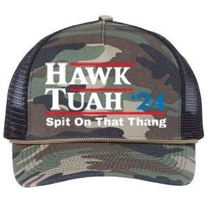 Hawk Tush Spit On That Thing Presidential Candidate Parody Retro Rope Trucker Hat Cap