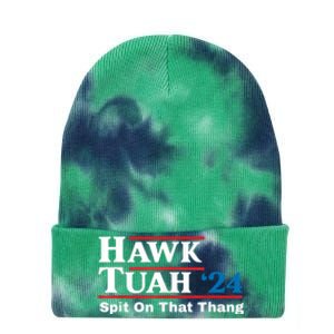 Hawk Tush Spit On That Thing Presidential Candidate Parody Tie Dye 12in Knit Beanie