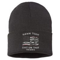 Hawk Tush Spit On That Thang Viral Election Parody America Sustainable Knit Beanie