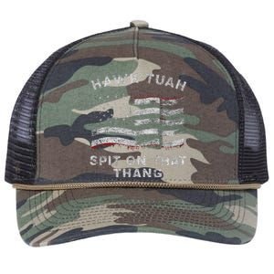 Hawk Tush Spit On That Thang Viral Election Parody America Retro Rope Trucker Hat Cap