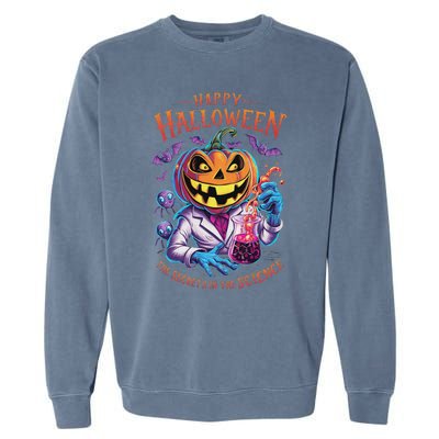 Halloween The Secret’S In The Science Teacher Scientist Fun Garment-Dyed Sweatshirt