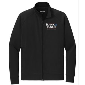 Hawk Tuah Spit On That Thang Stretch Full-Zip Cadet Jacket