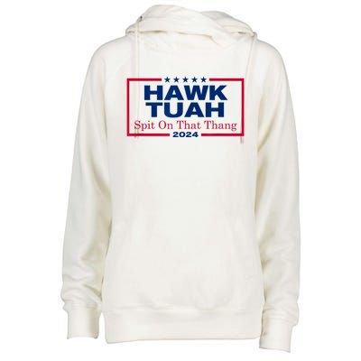 Hawk Tush Spit On That Thang Viral Election Parody Womens Funnel Neck Pullover Hood